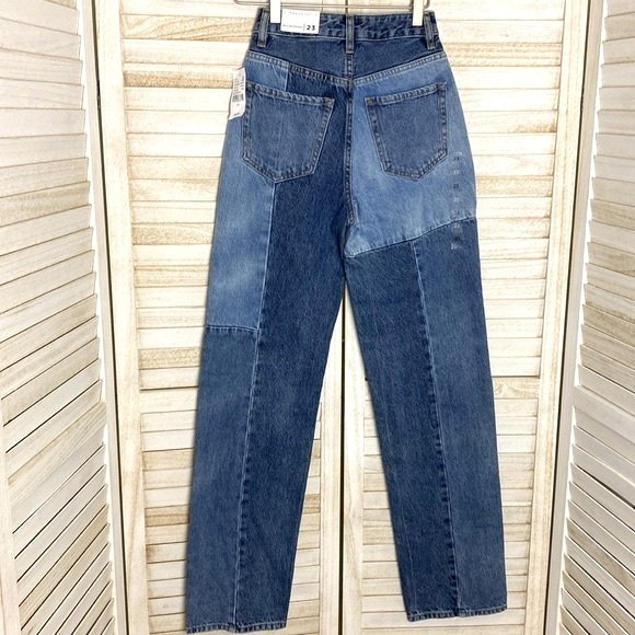NWT Pacsun Eco Patchwork Boyfriend Jeans Size 23 - Picture 8 of 10